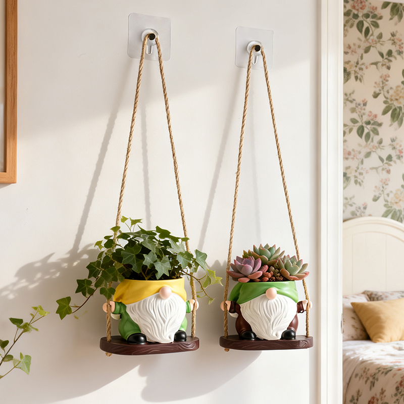 Wisząca doniczka w stylu bohem – Echeveria Succulent recenzja i cena